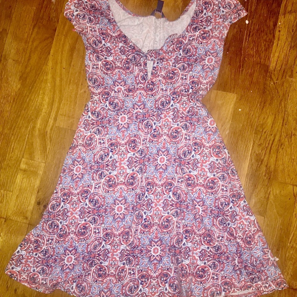 Floral patterned skater dress